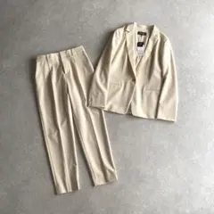 INDIVI ストレッチ テーラードジャケット×テーパードパンツ セットアップ