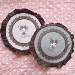 ♡真夜中のメロクロ マイメロ クロミ★チェアパッド 2枚セット アベイル 地雷♡