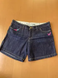 ロキシー　ジーンズ半パンツ