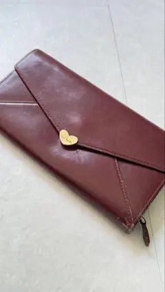 Paul Smith 長財布 ワイン ハートロゴ 牛革のサムネイル
