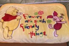 くまのプーさん フリース毛布 約100cm x 70cm