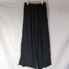 美脚・体型カバー ワイドパンツ ガウチョ リラックス ウエストゴム フリーサイズ