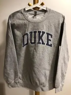 【古着】DUKEロゴ スウェット GILDAN グレー S ジャージ