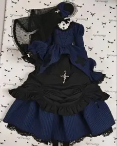 Jamieエーエヌケー 姫袖トップス ブラック×ブルー ゴスロリ - メルカリ