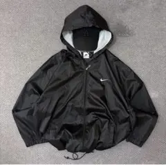 90s NIKE ナイロンジャケット　ドローコード付き　oldnike