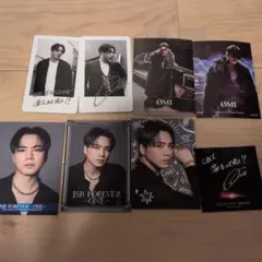 ØMI登坂広臣タワレコ トレカ フォト風カード　ステッカーセット豚汁ステッカー他