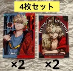 僕のヒーローアカデミア　最強ジャンプ1月号　ホログラムステッカー　爆豪勝己　4枚