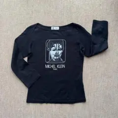 ミッシェルクラン　 ブラック　 七分袖 Tシャツ　サイズ38