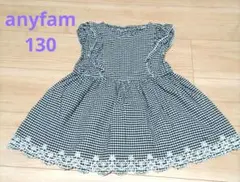 anyfam チュニック 130 ノースリーブ Tシャツ ワンピース