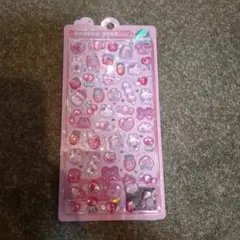 【正規品】ボンボンドロップシール　ももいろボンボン うさぎ　ピンク