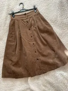 イネス ユニクロ パリ コーデュロイ スカート
