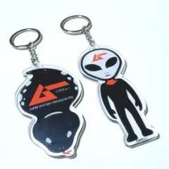 セリア Seria ムー キーホルダー エイリアン ツチノコ アクリル オカルト