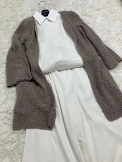 極美品♡フォクシー ノーカラージャケット ツイード風 フリンジ ピンク