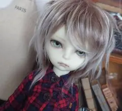 ボアウィッグミルクティー（ロング）8インチ