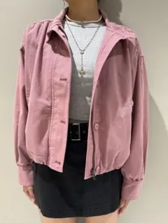 ピンク 長袖 ショート丈 ジャケット GAP ギャップ