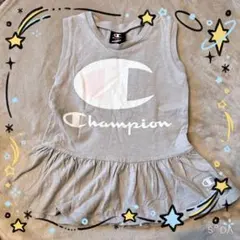 Champion フリル付きタンクトップ グレー120