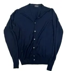 JOHN SMEDLEY ブルー カーディガン Mサイズ JOHN SMEDLEY ジョンスメドレー カーディガン/BURLEY エクストラ