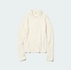 UNIQLO　エクストラファインメリノリブポロカーディガン（長袖）