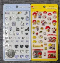 日本製　PUKPUK JELLY デコレーションシール 2シートセット