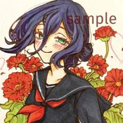 手描きアナログイラスト ファンアート　レゼ チェンソーマン　コピック原画　制服②