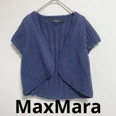 MaxMara マックスマーラ（F）半袖 カーディガン 鍵網のサムネイル