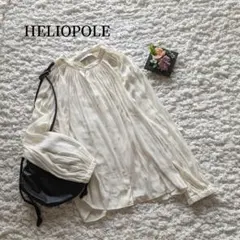 美品【HELIOPOLE】エリオポール　ギャザースモック　ブラウスのサムネイル