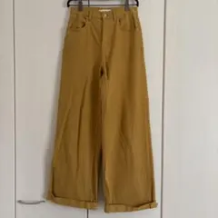 MARNI UNIQLOユニクロ　マスタード ワイドパンツ