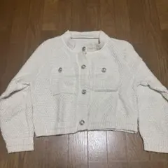 GRL ホワイト カーディガン M
