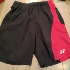 YONEX バドミントンパンツ 黒/ピンク　ユニセックスS