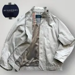 バーバリーロンドン ハリントンジャケット ノバチェック ベージュ M