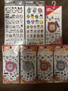 たまごっち キラキラシール2 、3 、4サイズステッカー 7枚セット 未使用