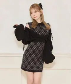 え*1様 apres jour レイヤード風ニットワンピース