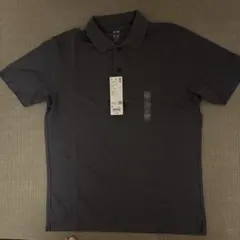 UNIQLO エアリズムコットンカノコポロシャツ ダークグレー Mのサムネイル
