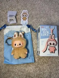 正規品 POPMART ラブブ PIN FOR LOVE キーホルダー S