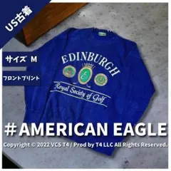 【US古着】アメリカン イーグル スウェット M ネイビー ✓3733のサムネイル