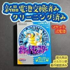 青 ポケットモンスター ポケモン カメックス ゲームボーイ 新品電池