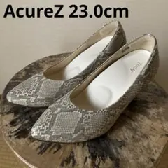 AcureZ パイソン柄 ヒールパンプス 23.0cmのサムネイル