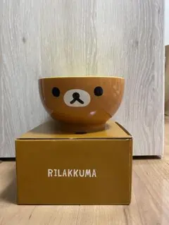 【新品未使用・箱付き】リラックマ フェイスどんぶり お茶碗 陶器製のサムネイル