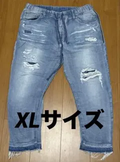 【美品】アズールバイマウジー ドビーデニムクラッシュアンクルパンツ(XL)のサムネイル