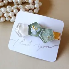 レジンヘアクリップ　☆おまとめ購入がお得☆