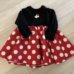 しまむら　リトシー　ミニーマウス 水玉 ワンピース　90cm