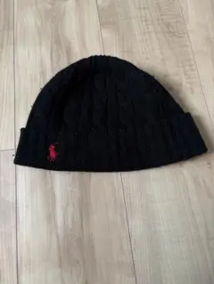 Polo Ralph Lauren ケーブルニット帽 ビーニー ブラックのサムネイル