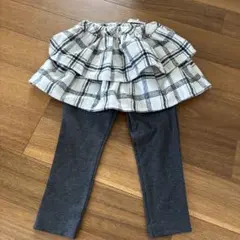 キムラタン　ビケットクラブ チェックフリルスカッツ