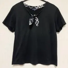 バーバリーブルーレーベル ボウタイカットソー ノバチェック