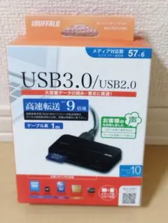 【新品未開封】バッファロー BSCR21U3BK　高速カードリーダー ライター