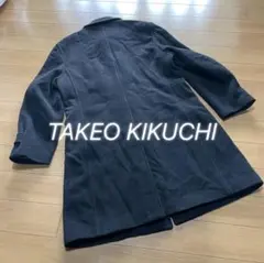 美品 TAKEO KIKUCHI タケオキクチ サイズ2 黒 比翼ボタン ウール
