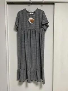 【新品】しまむらtal by yumi.さんルームワンピース　中黒　Mサイズ
