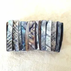 【美品】天然シェルブレスレット　ハワイアン　幅広