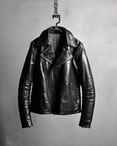 今月限定価格Yohji Yamamoto POUR HOMMEレザージャケット Yohji Yamamoto Pour Homme レザーライダースジャケット