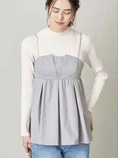 a.v.v Early Spring[2SET]ビスチェ×リブニットセット Mのサムネイル